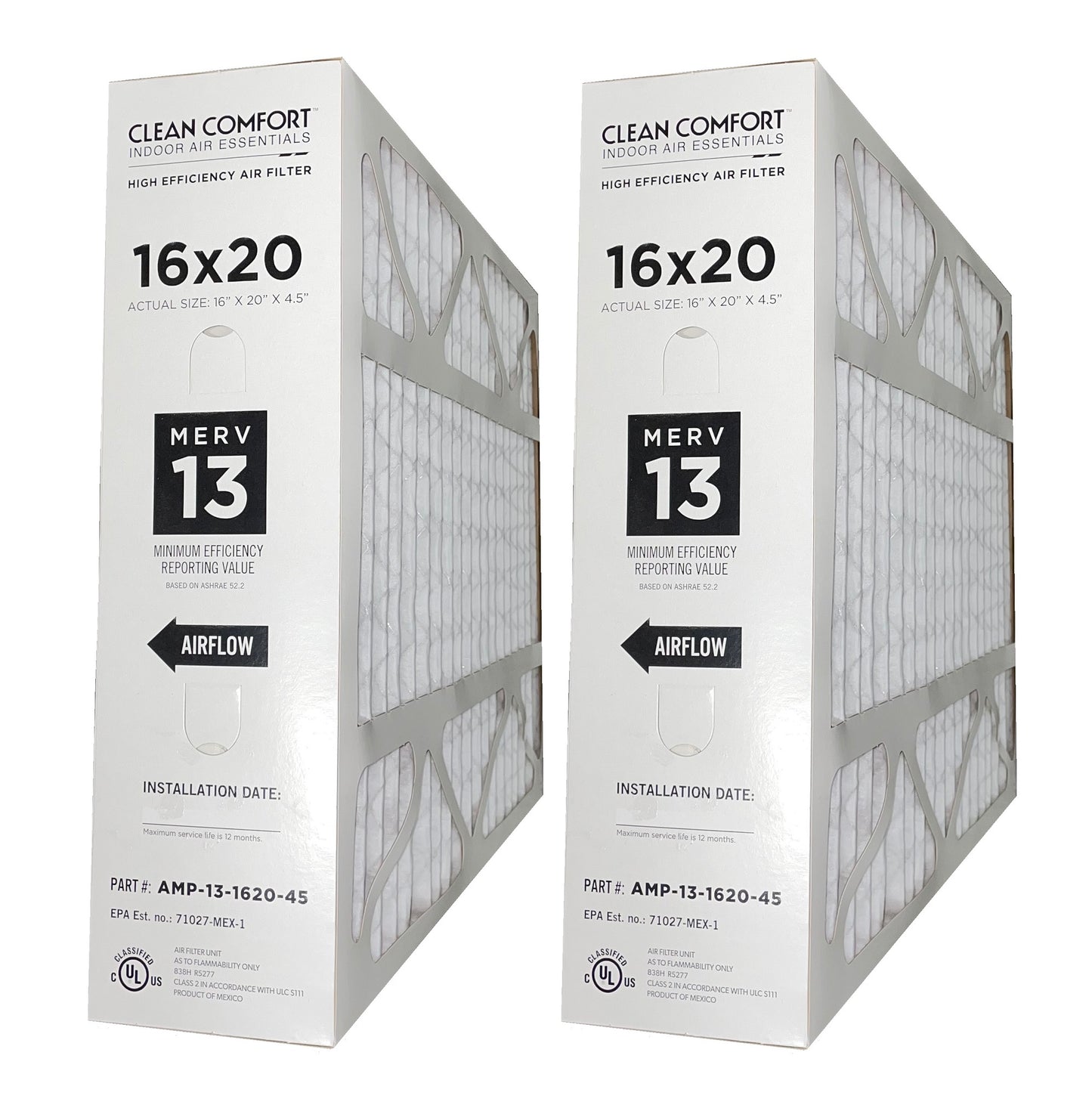 Goodman AMP-13-1620-45 - 16" x 20" x 4.5" Clean Comfort Air Filter, MERV 13