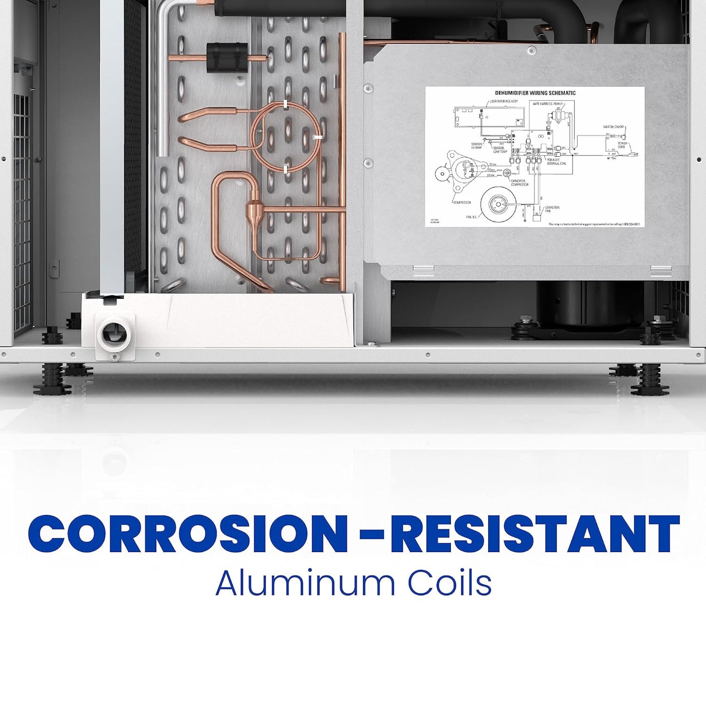 Aprilaire E050 - Basement and Crawl Space Pro Dehumidifier, 50 Pints