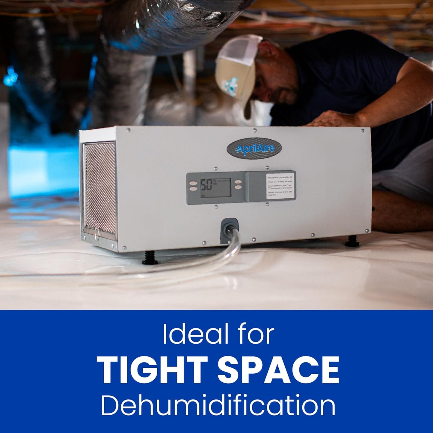 Aprilaire E050 - Basement and Crawl Space Pro Dehumidifier, 50 Pints