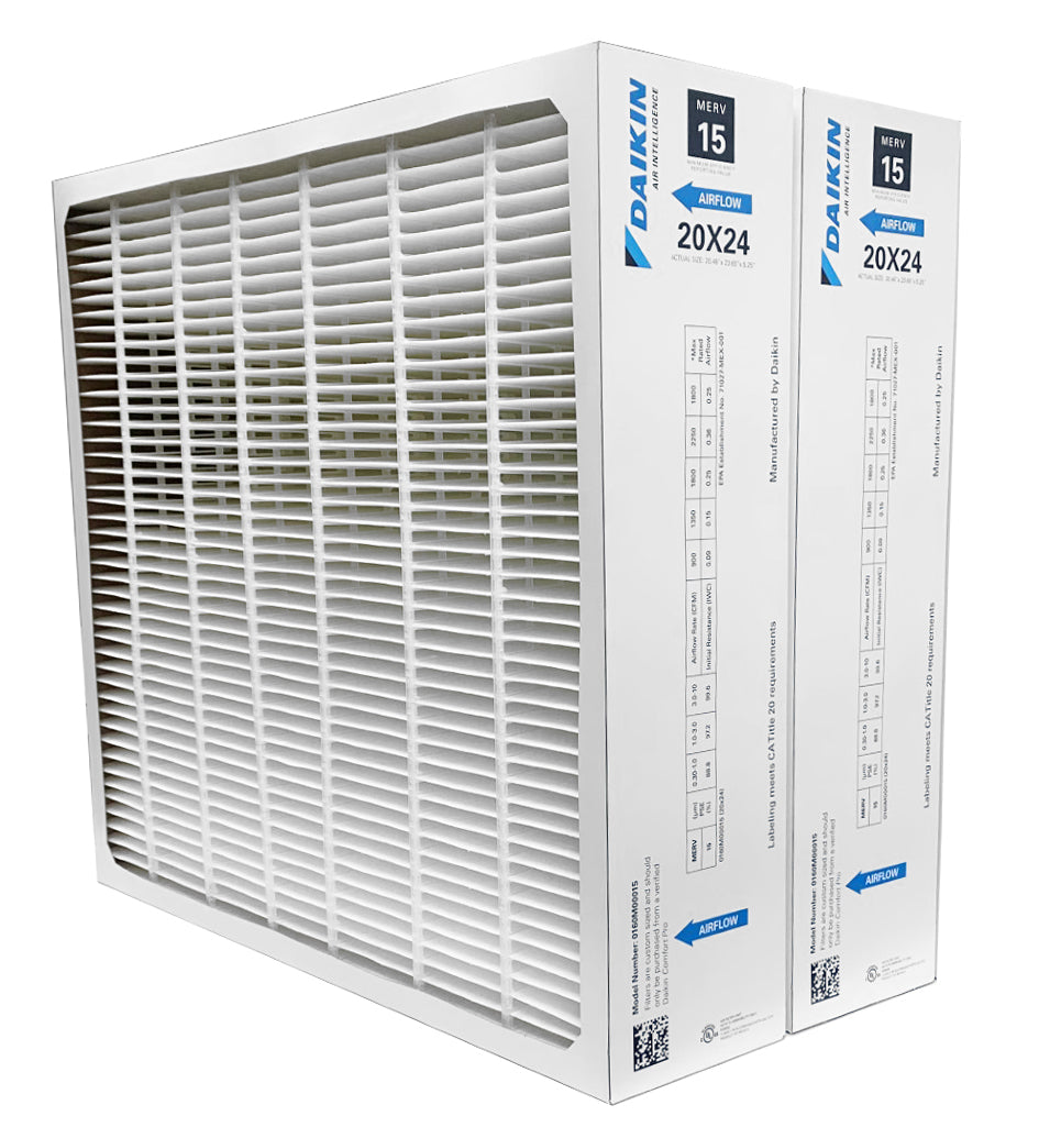 Daikin 0160M00015 - 20" x 24" x 5" Pleated MERV 15 Replacement Filter for DV15-2124-AD