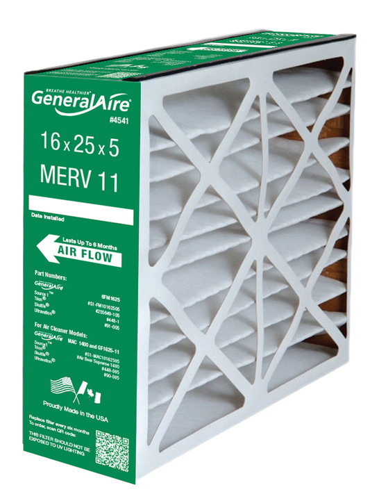 GeneralAire 6FM1625 - 16" x 25" x 5 " Filter Media for MAC 1400 and MAC 2400, MERV 11