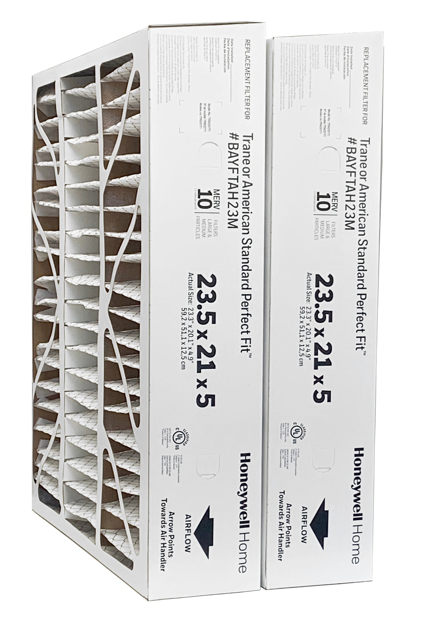 Honeywell TRN2321T1 - 23.5" x 21.5" x 5" MERV 10 Trane Perfect Fit Replacement Air Filter