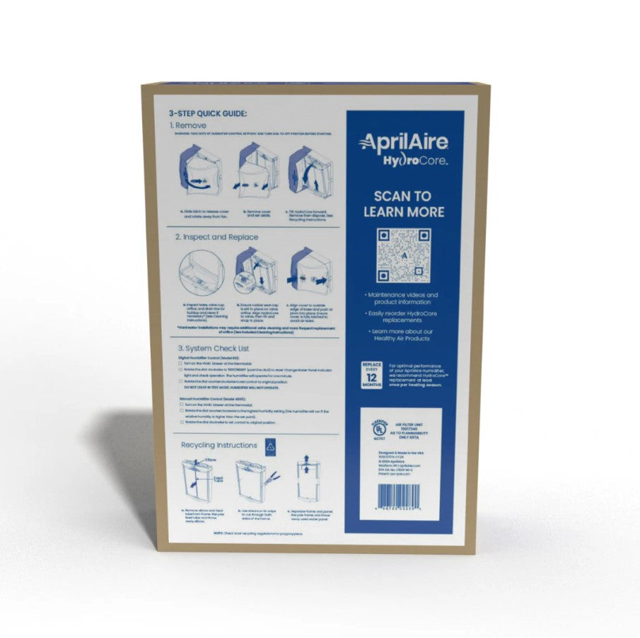 AprilAire HYDROL L HydroCore Water Panel Cartridge for 620 & 720 Series Humidifiers