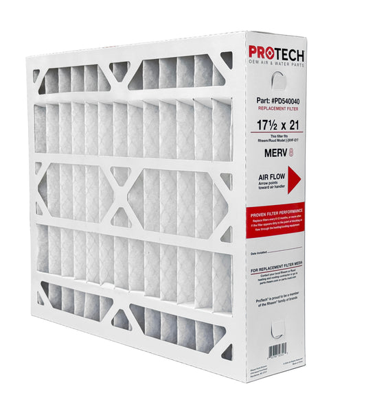 Rheem PD540040 - 17.5" x 21" x 5" Exact-Fit Filter for Air Cleaner AXHF-E17AM, MERV 8