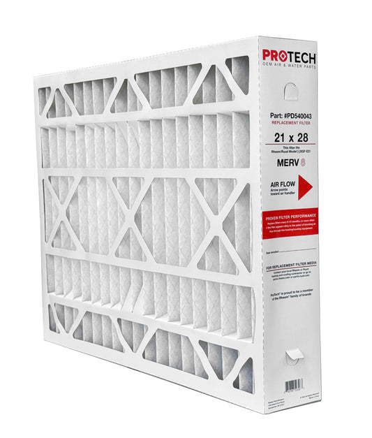 Rheem PD540043 - 21" x 28" x 5" Exact-Fit Filter for Air Cleaner AXGF-E21AM, MERV 8
