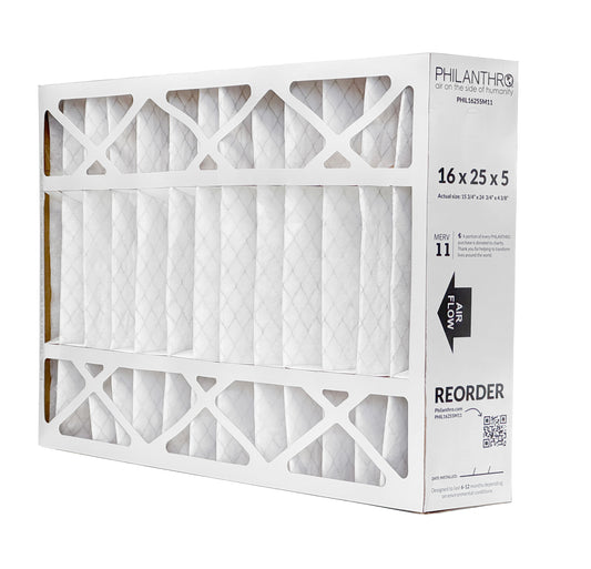 Philanthro PHIL16255M11 - 16" x 25" x 5" Air Filter, MERV 11