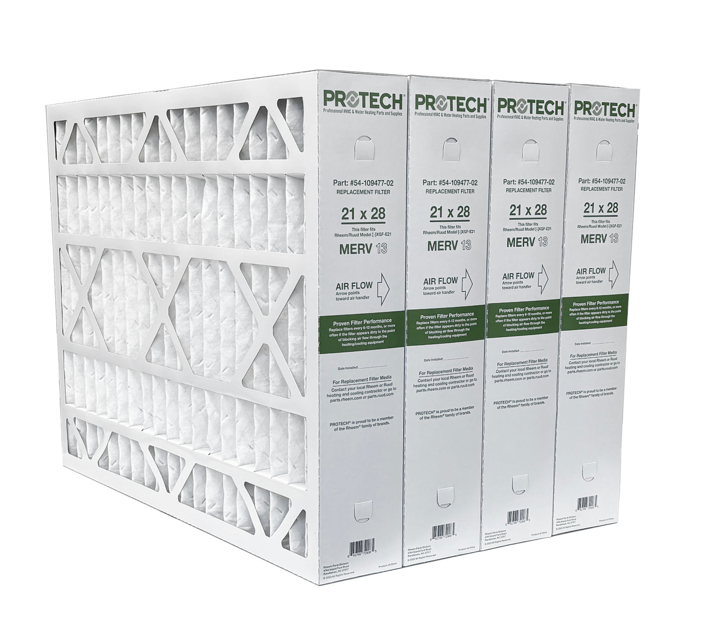Rheem 54-109477-02 - 21" x 28" x 5" Exact-Fit Filter for Air Cleaner XGF-E21M13, MERV 13