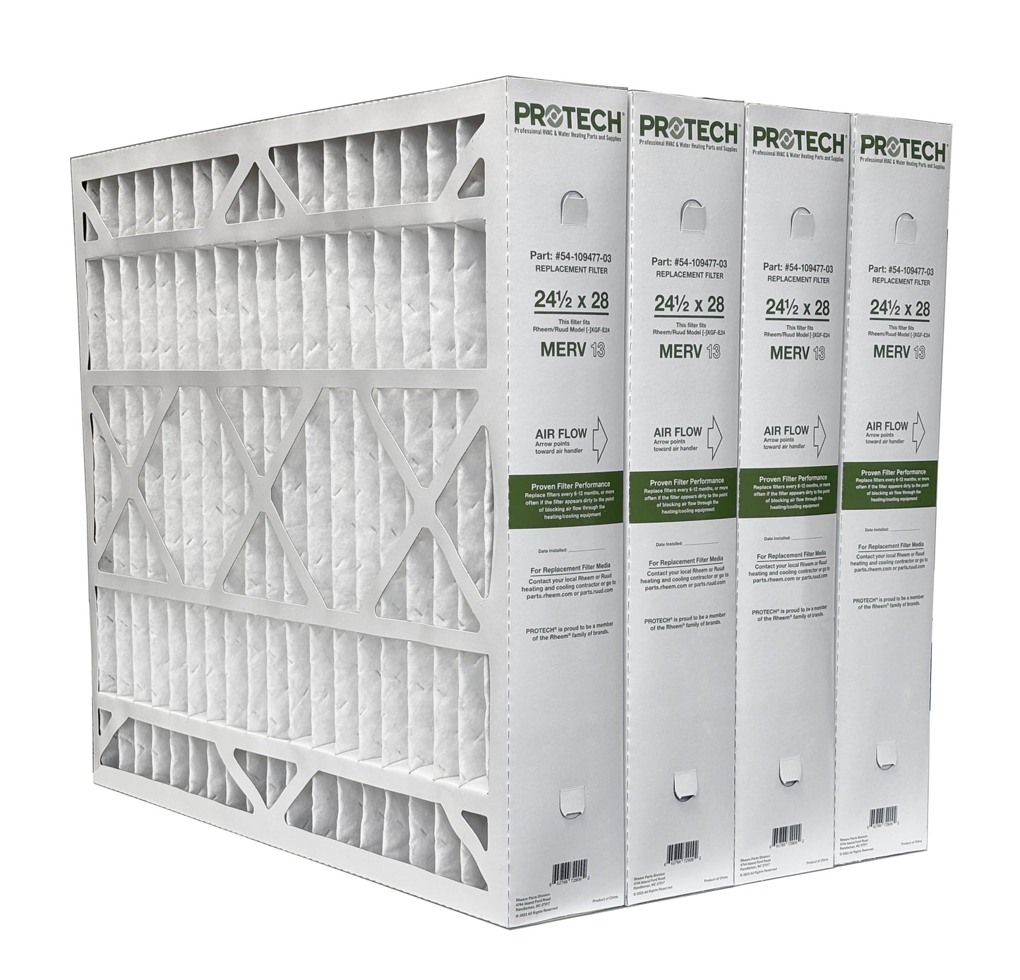Rheem 54-109477-03 - 24.5" x 28" x 5" Exact-Fit Filter for Air Cleaner XGF-E24M13, MERV 13