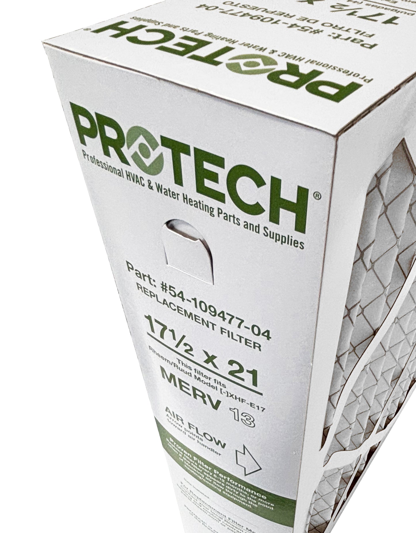 Rheem 54-109477-04 - 17.5" x 21" x 5" Exact-Fit Filter for Air Cleaner XHF-E17M13, MERV 13