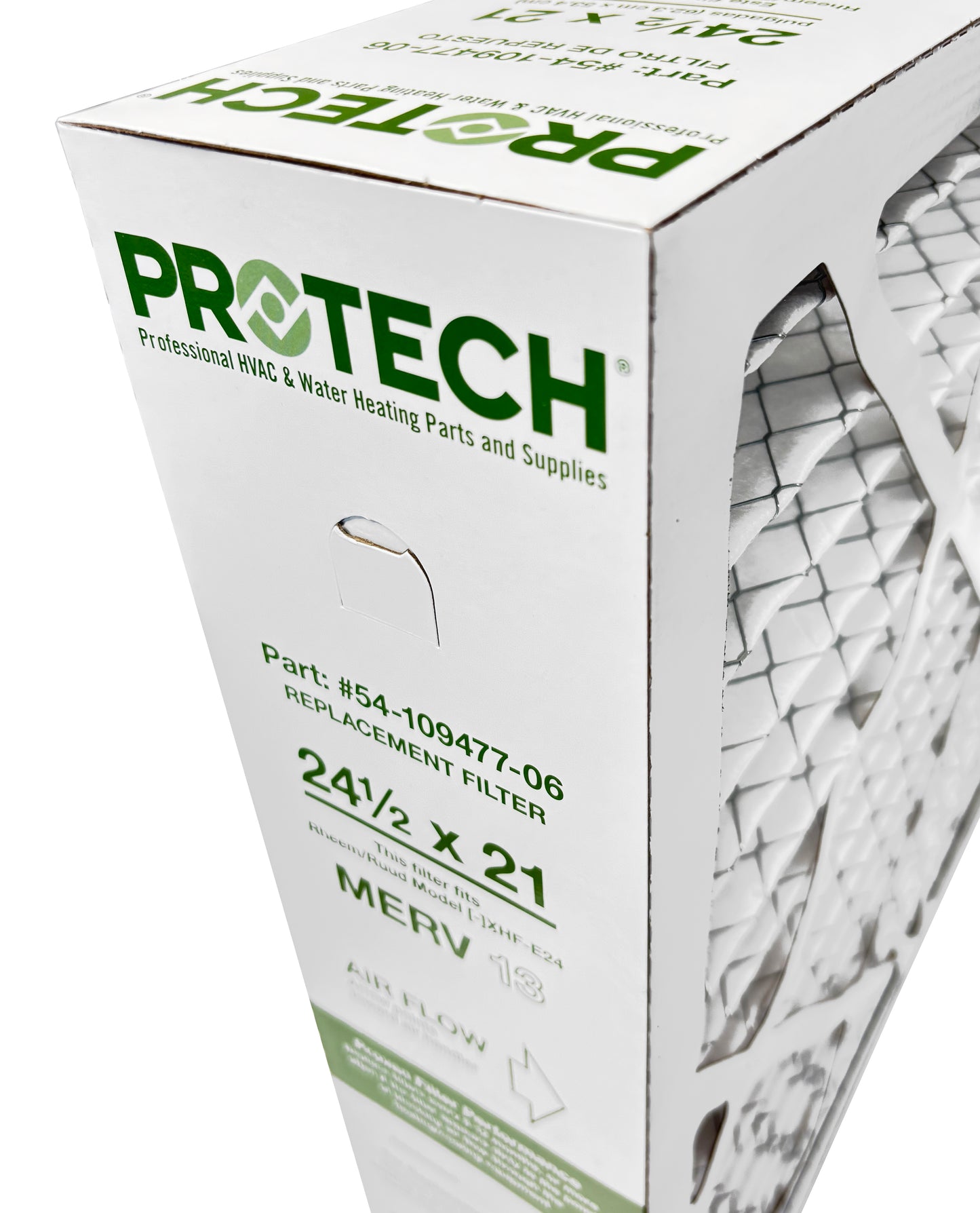 Rheem 54-109477-06 - 21" x 24.50" x 5" Exact-Fit Filter for Air Cleaner XHF-E24M13, MERV 13