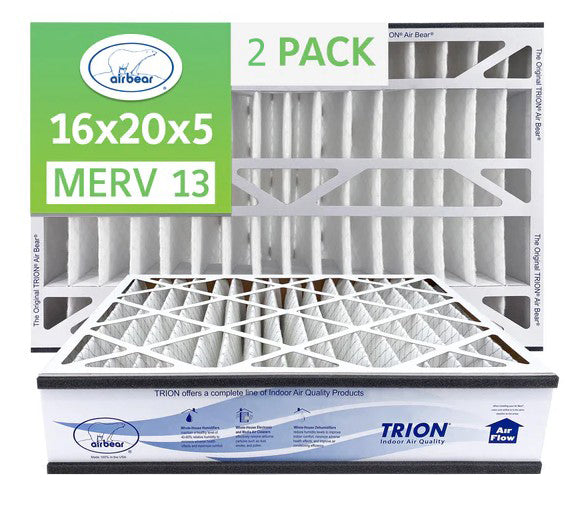Trion Air Bear 266649-104 - 16" x 20" x 5" Pleated Air Filter, MERV 13