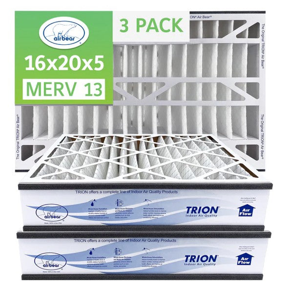 Trion Air Bear 266649-104 - 16" x 20" x 5" Pleated Air Filter, MERV 13