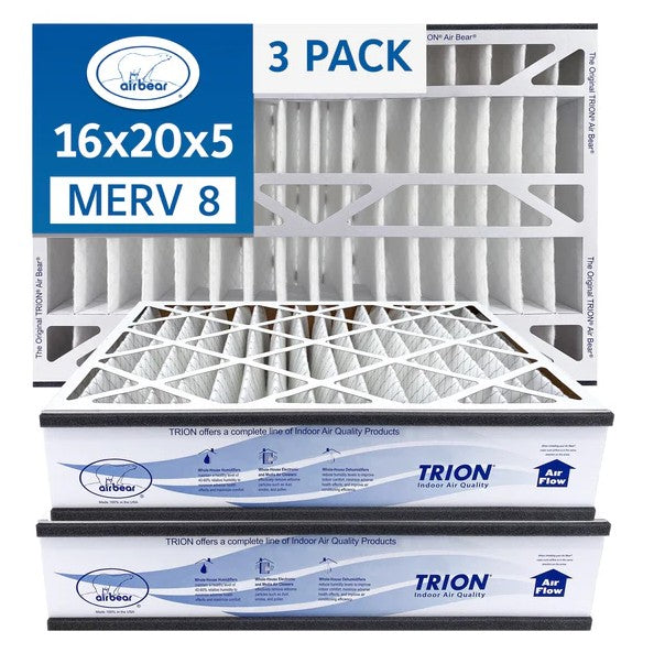 Trion Air Bear 255649-104 - 16" x 20" x 5" Pleated Air Filter, MERV 8
