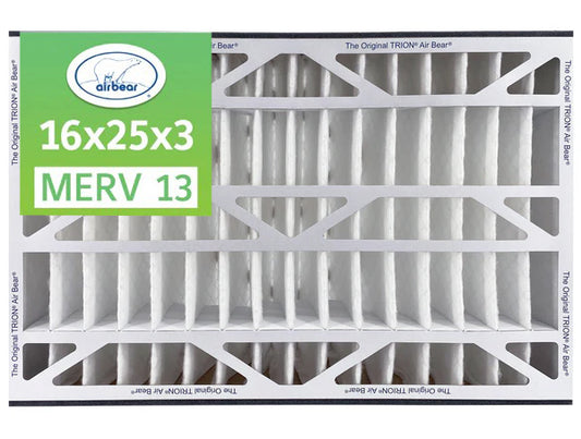 Trion Air Bear 266649-101 - 16" x 25" x 3" MERV 13 Pleated Air Filter