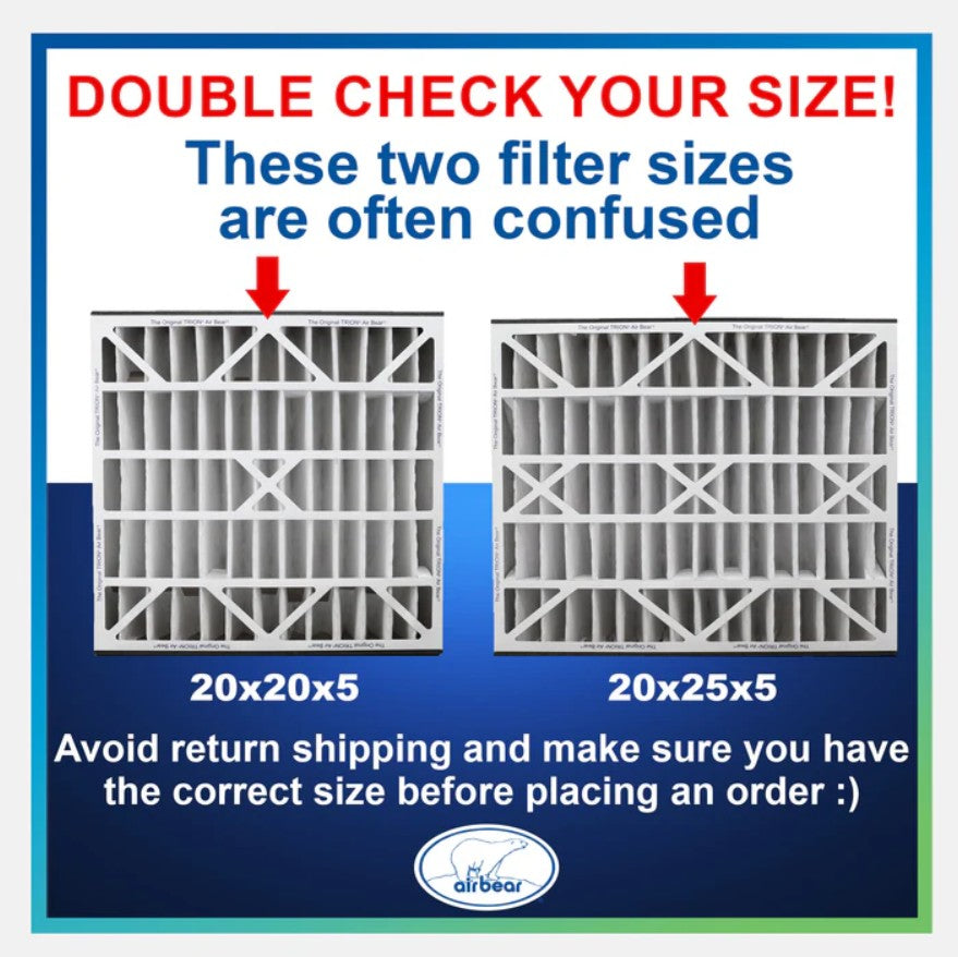 Trion Air Bear 259112-103 - Pleated Air Filter 20"x20"x5" MERV 11
