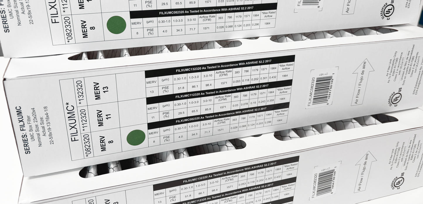 Carrier & Bryant FILXUMC082320 - 20" x 23" x 4" Pleated Air Filter, MERV 8 replaces old part # FILXXFNC0024