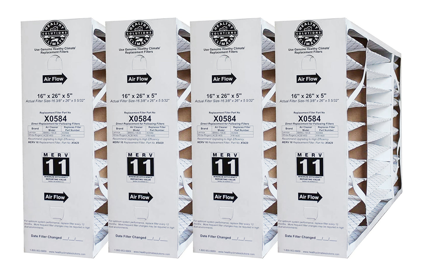 Lennox X0584 - BMAC 16" x 26" x 5" Furnace Filter
