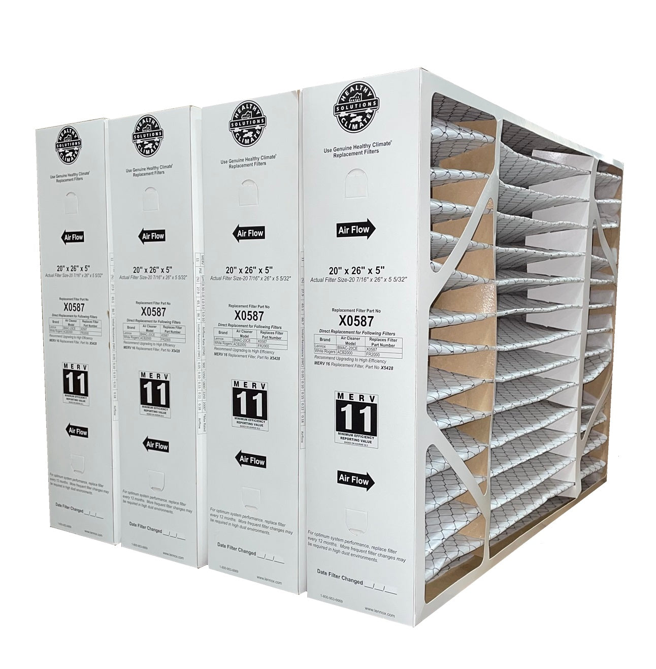 Lennox X0587 - BMAC 20" x 26" x 5" Furnace Filter