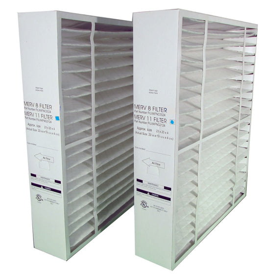 Carrier & Bryant FILXXCAR0124 - 24" x 25" x 5" Pleated Air Filter, MERV 11 (2 Pack)