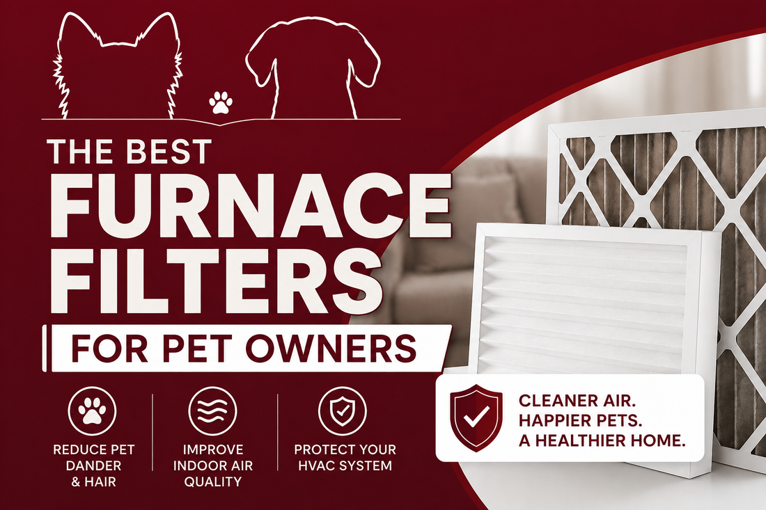 Best furnace filters for pet owners featuring HVAC air filters, indoor air quality solutions, and pet-friendly filtration for reducing pet dander, dust, and airborne allergens.