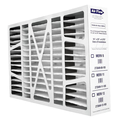 TRION 272649-11-205 OEM-2 Air Filter 16x25x4 (2-Pack, MERV 11) Replacement Filter for Honeywell FC100A1029 / FC200E1029, Actual Size 15.8” x 24.75” x 4.375”