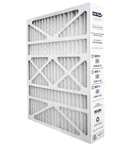 TRION 272649-13-202 OEM-2 Air Filter 20x25x4 (2-Pack, MERV 13) Replacement Filter for Honeywell FC100A1037 / FC200E1037, Actual Size 19.83” x 24.75” x 4.375”