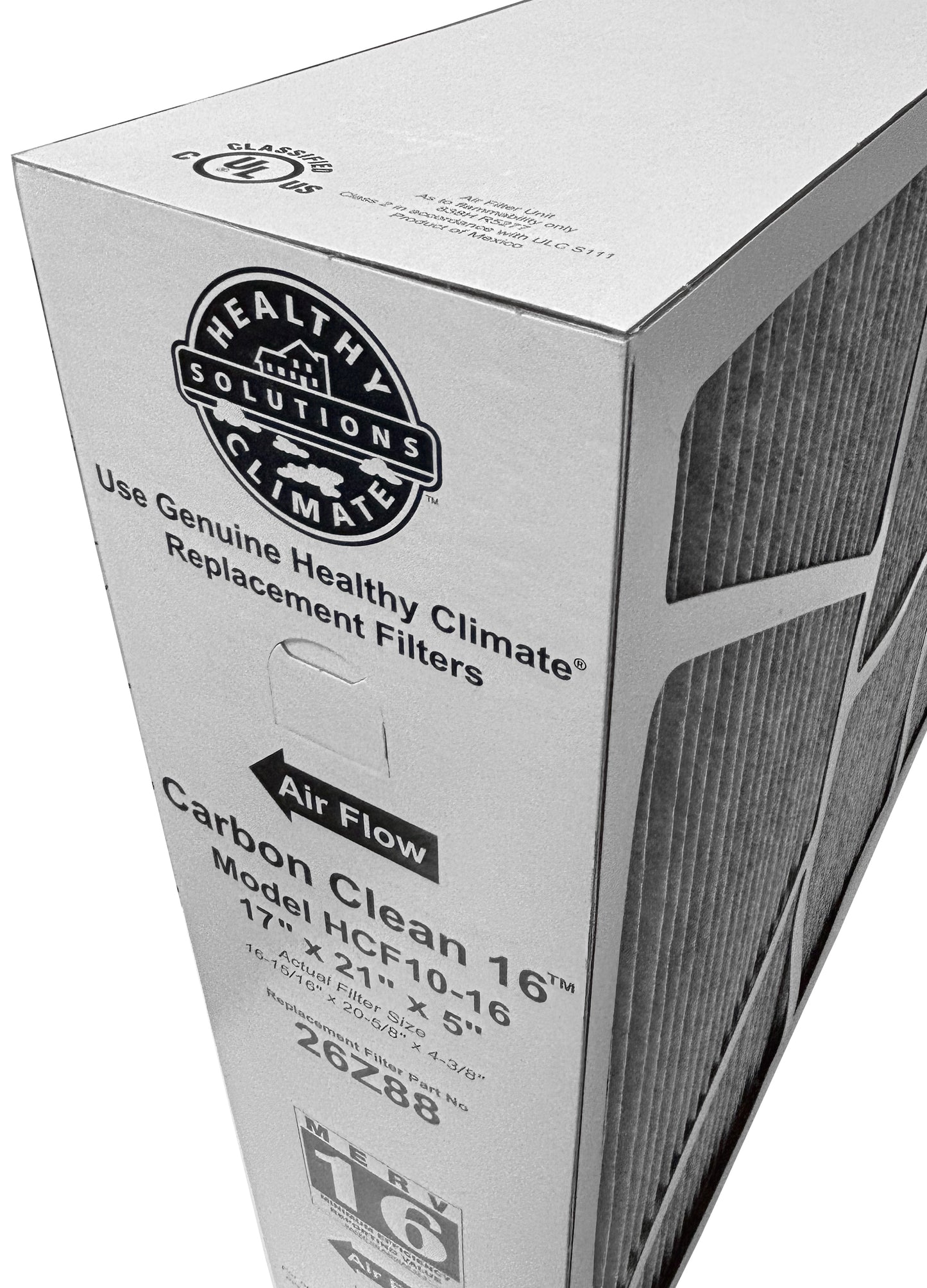 Lennox 26Z88 - 17" x 21" x 5" Health Climate Carbon Clean HCF10-16 Air Filter, MERV 16