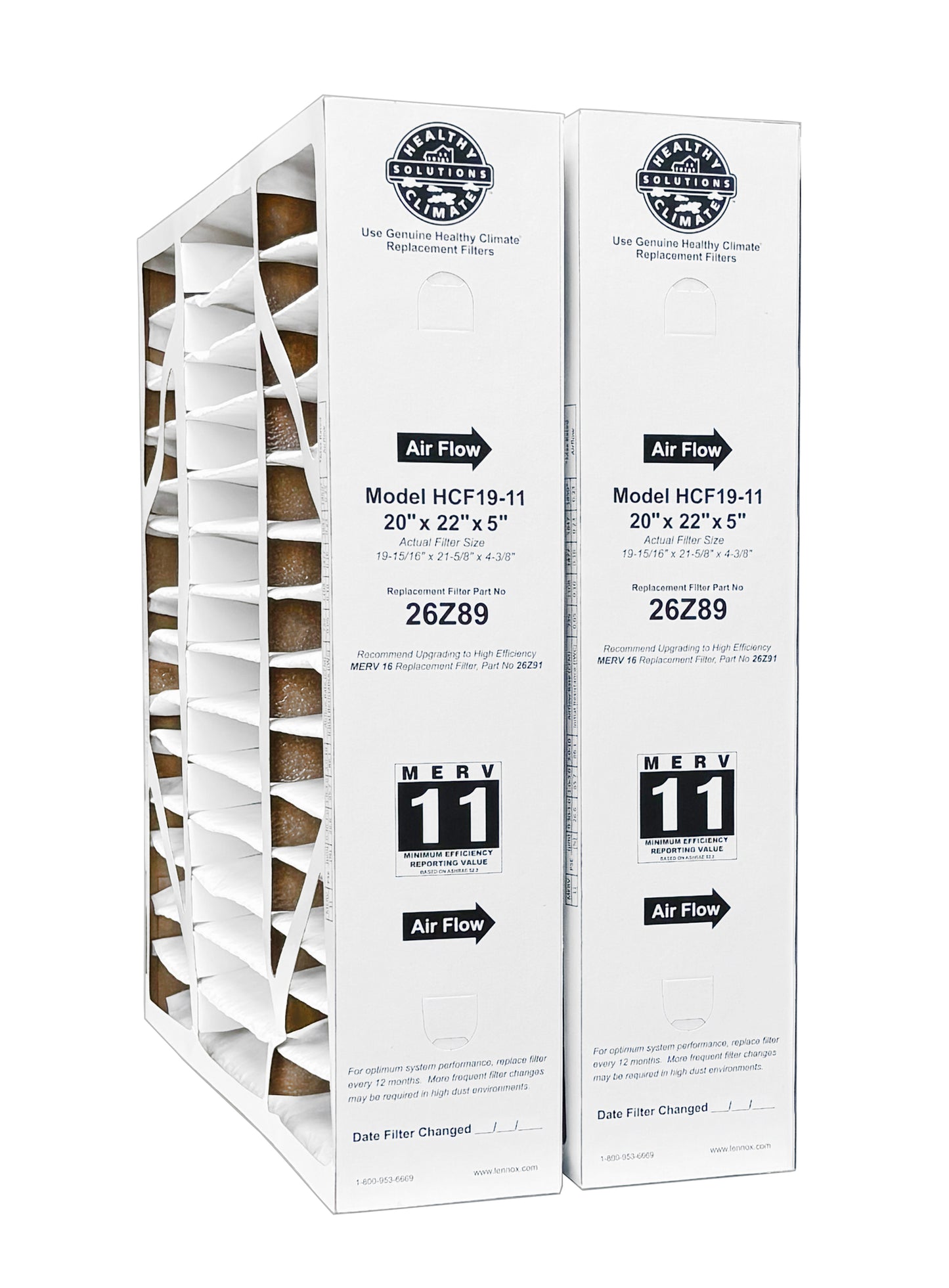 Lennox 26Z89 - 20" x 22" x 5" Healthy Climate HCF19-11 Air Filter, MERV 11