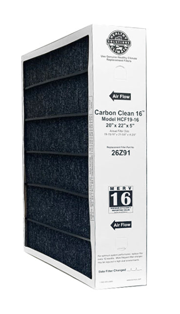 Lennox 26Z91 - 20" x 22" x 5" Healthy Climate Carbon Clean HCF19-16 Air Filter, MERV 16