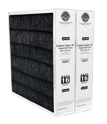 Lennox 26Z91 - 20" x 22" x 5" Healthy Climate Carbon Clean HCF19-16 Air Filter, MERV 16
