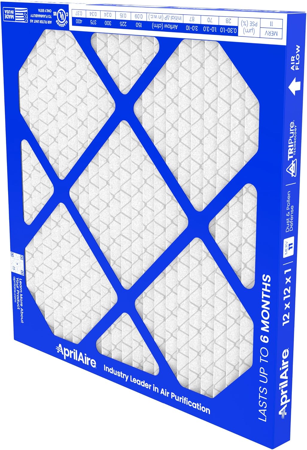 AprilAire A12121 1-Inch Media 12" x 12" x 1" MERV 11