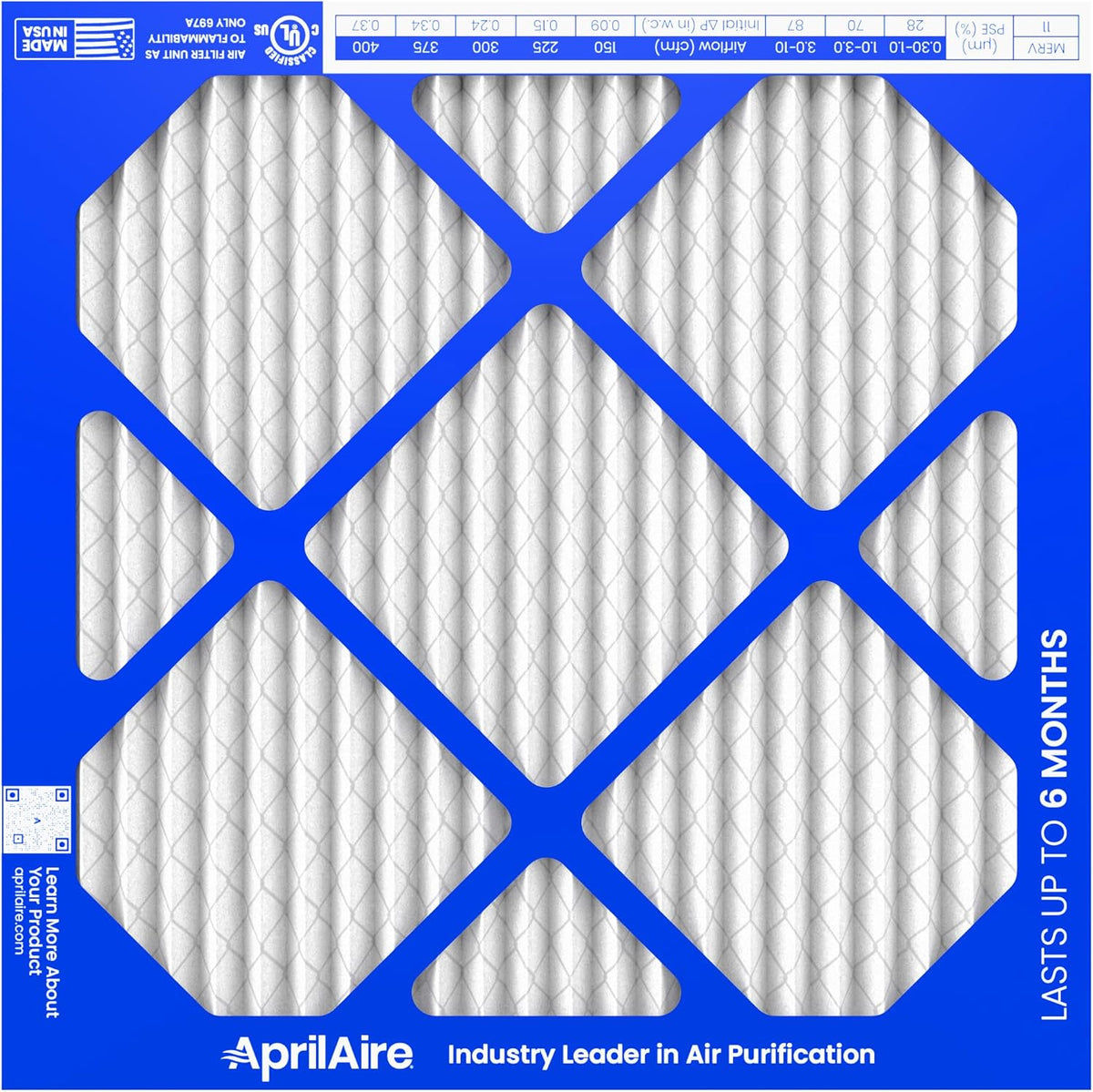 AprilAire A12121 1-Inch Media 12" x 12" x 1" MERV 11
