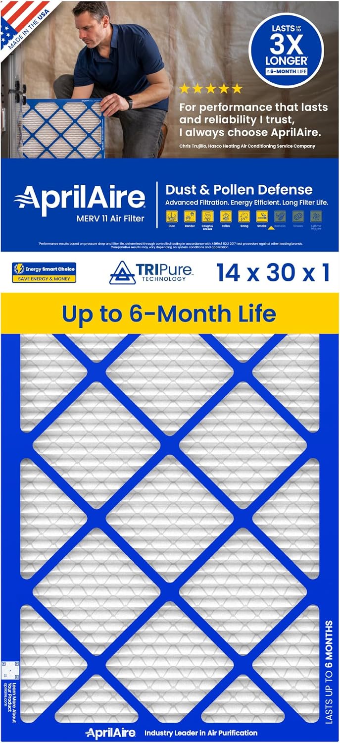 AprilAire A14301 1-Inch Media 14" x 30" x 1" MERV 11