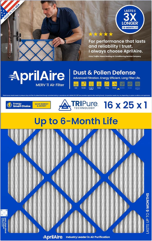AprilAire A16251 1-Inch Media 16" x 25" x 1" MERV 11