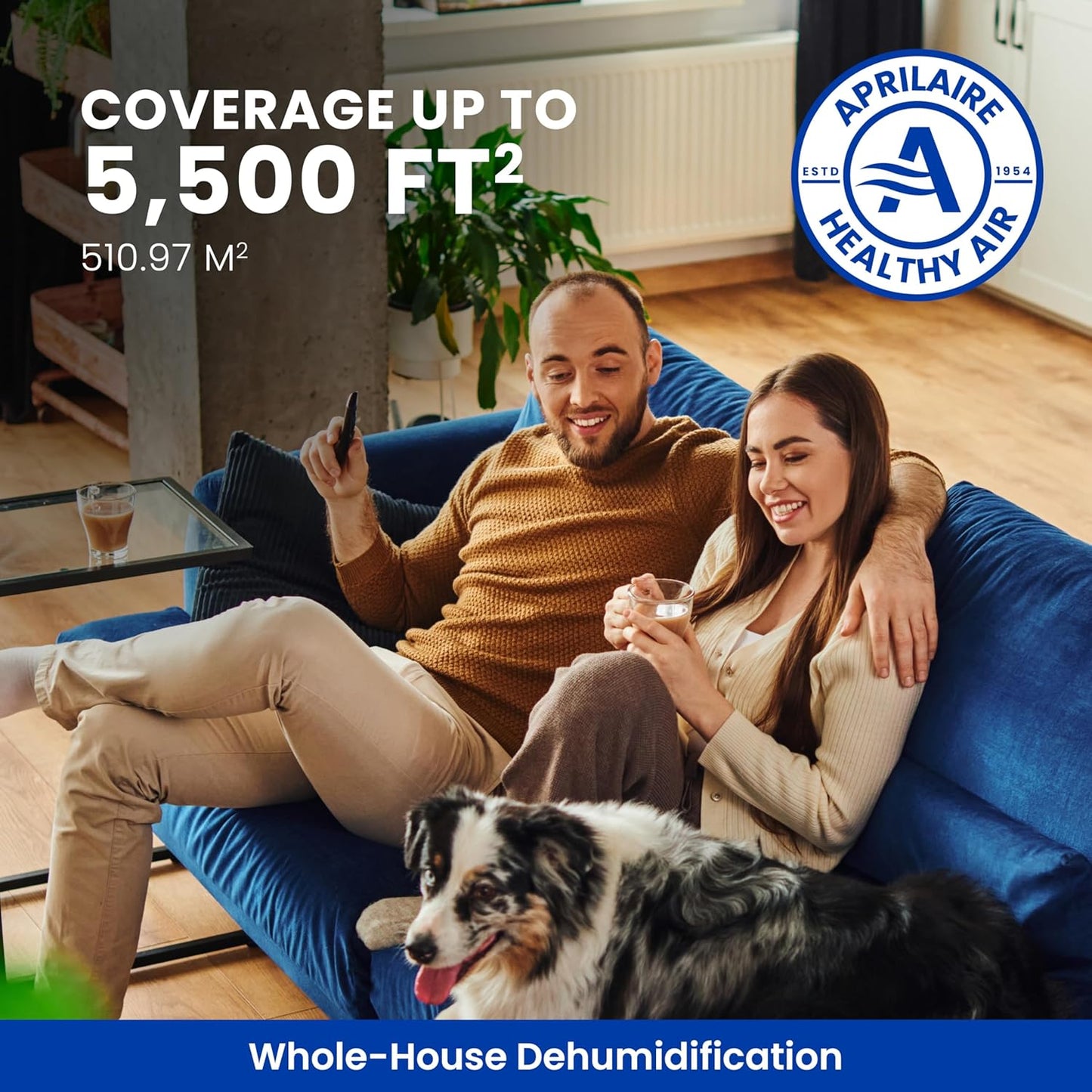 Aprilaire E100W - Wi-Fi Enabled Whole House Dehumidifier, 100 Pints