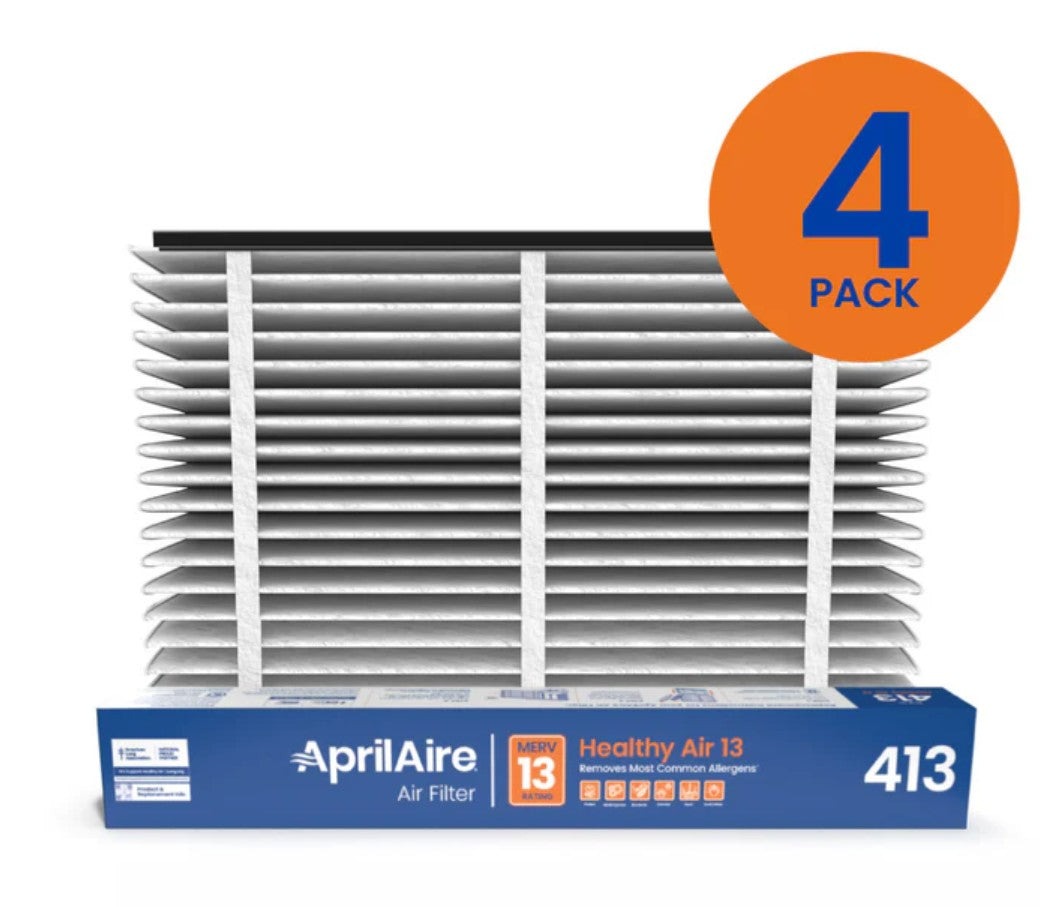 Aprilaire 413 - 16x25x4 Healthy Home Air Filter For Aprilaire Whole-Home Air Purifiers