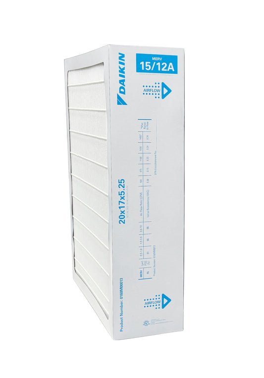Daikin 0160M00013 - 17" x 20" x 5" Pleated MERV 15 Replacement Filter for DV15-2117-AB