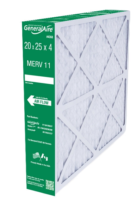 GeneralAire 11-GA100A37 - 20" x 25" x 4" Replacement Filter for Honeywell FC100A1037, MERV 11