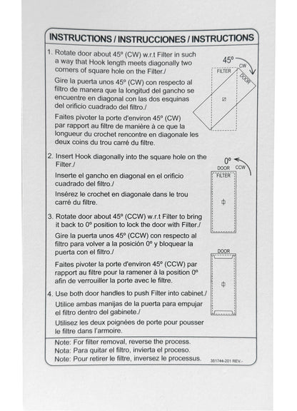 Carrier & Bryant FILXUMC081625 - 16" x 25" x 4" Pleated Air Filter, MERV 8