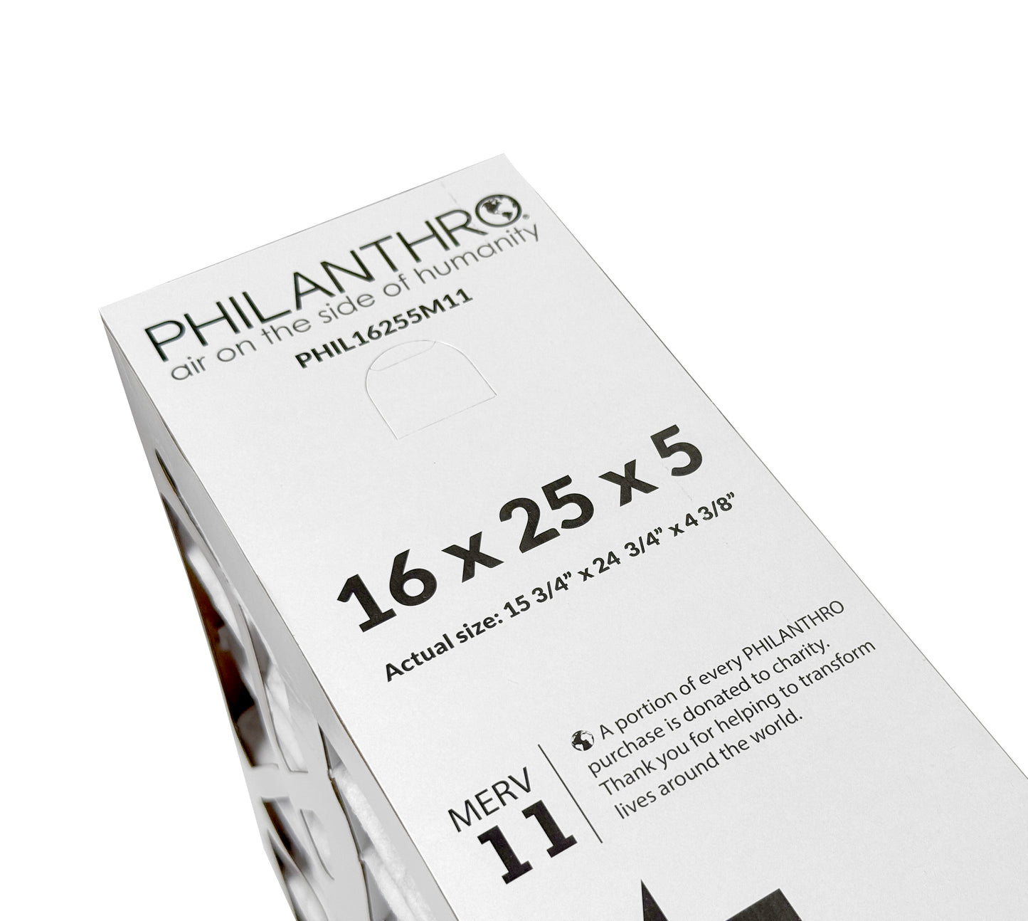 Philanthro PHIL16255M11 - 16" x 25" x 5" Air Filter, MERV 11