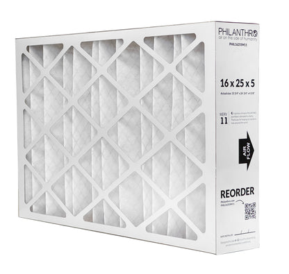 Philanthro PHIL16255M11 - 16" x 25" x 5" Air Filter, MERV 11