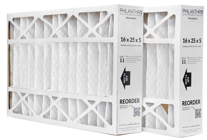 Philanthro PHIL16255M11 - 16" x 25" x 5" Air Filter, MERV 11