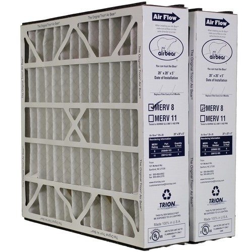 Trion Air Bear 255649-103 - Pleated Air Filter 20"x20"x5" MERV 8