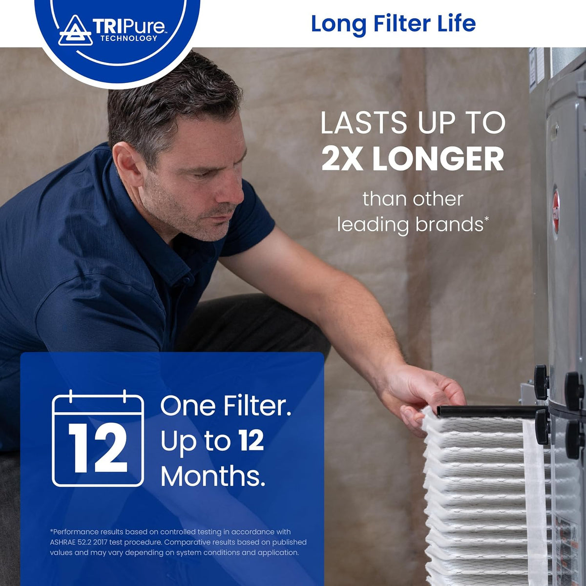 AprilAire UK111 (Replaces 110) MERV 11 TriPure Filter with Upgrade Rails