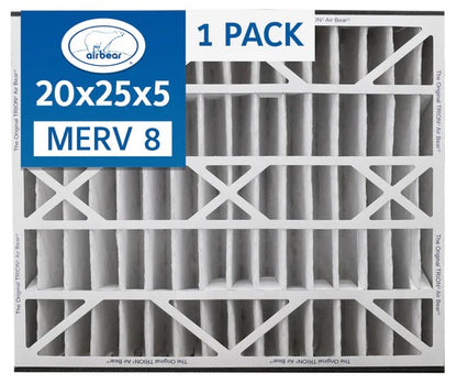 Trion Air Bear 255649-102 - Pleated Air Filter 20"x25"x5" MERV 8