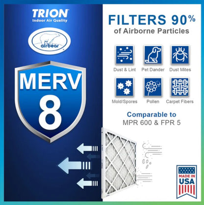 Trion Air Bear 255649-102 - Pleated Air Filter 20"x25"x5" MERV 8