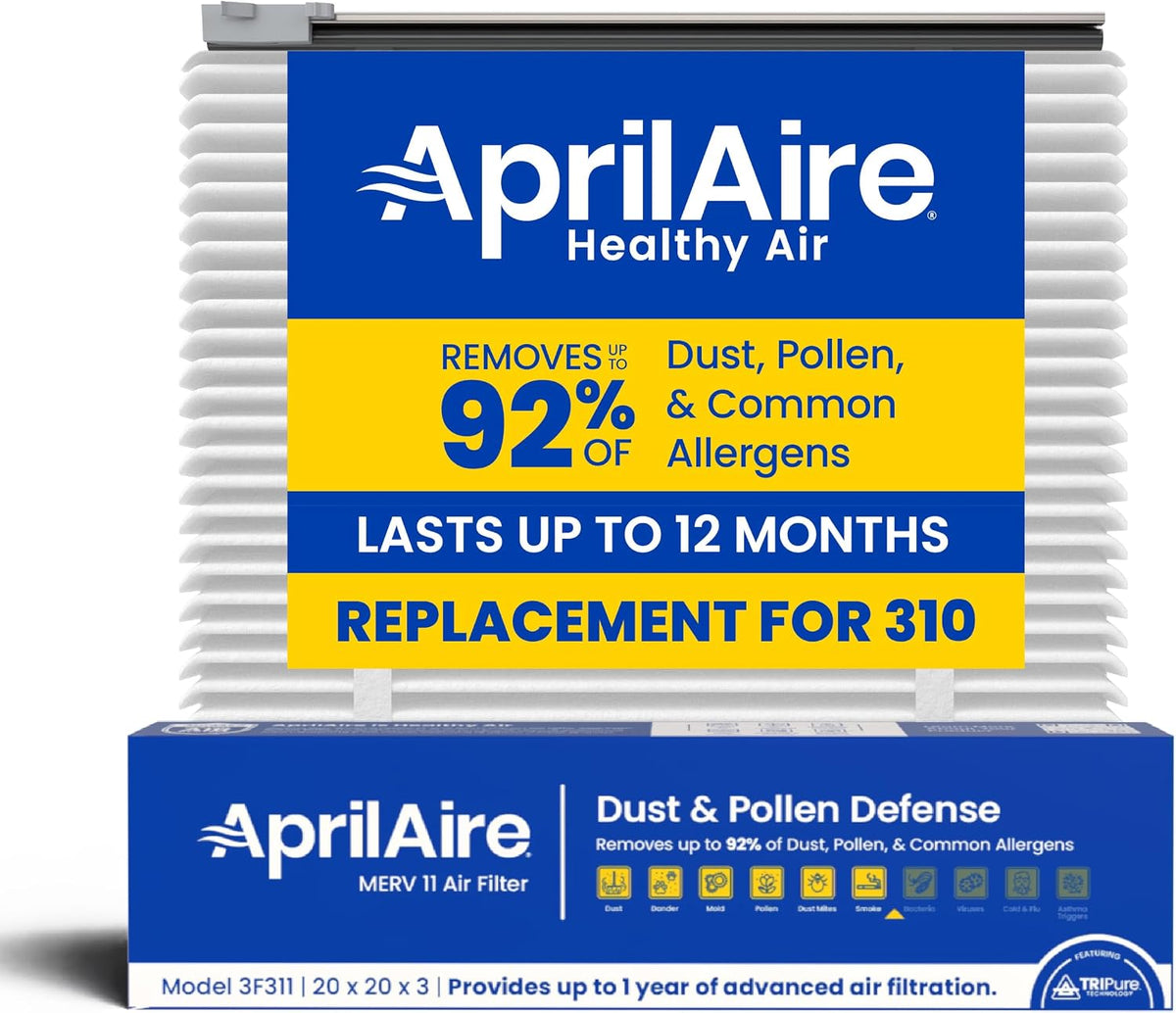 AprilAire UK311 (Replaces 310) MERV 11 TriPure Filter with Upgrade Rails