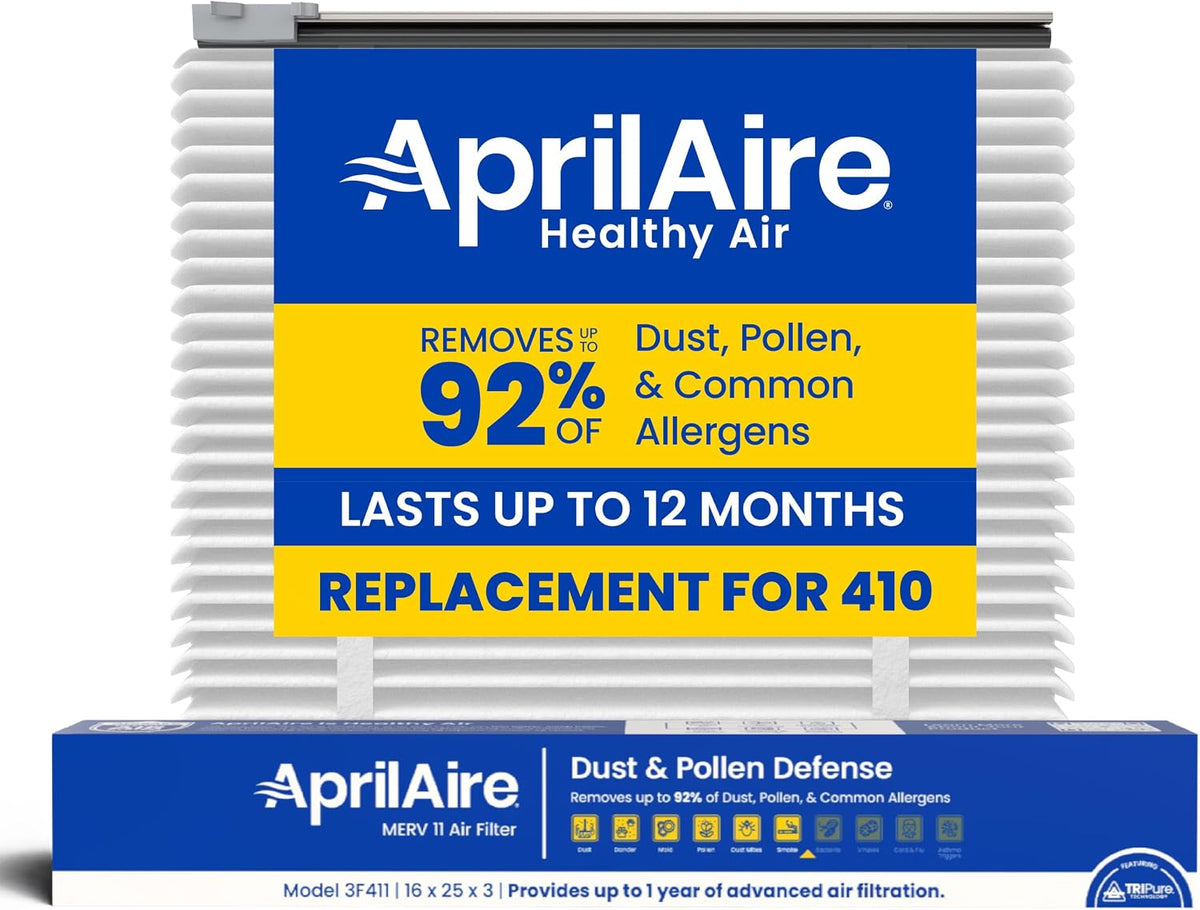 AprilAire UK411 (Replaces 410) MERV 11 TriPure Filter with Upgrade Rails