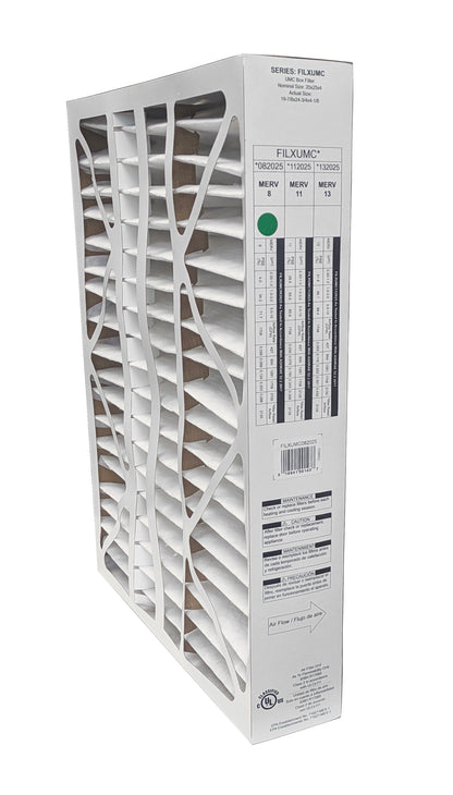 Carrier & Bryant FILXUMC082025 - 20" x 25" x 4" Pleated Air Filter, MERV 8 replaces old part # FILXXCAR0020