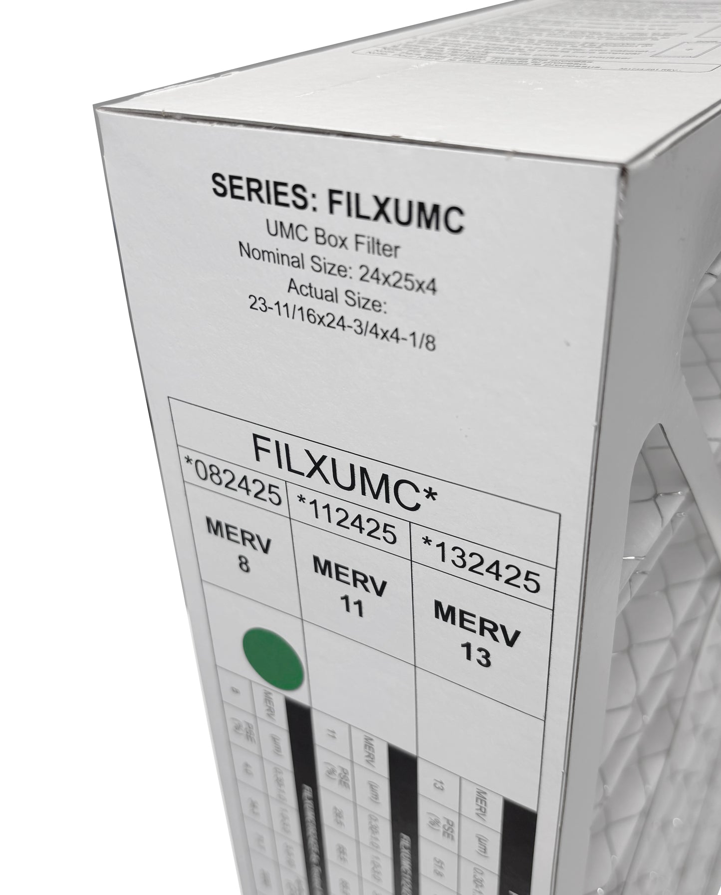 Carrier & Bryant FILXUMC082425 - 24" x 25" x 4" Pleated Air Filter, MERV 8 replaces old part # FILXXCAR0024